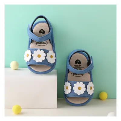 Baby/Toddler Girl Sweet Style Velcor 3D flower Decor Cloth Prewalker Shoes