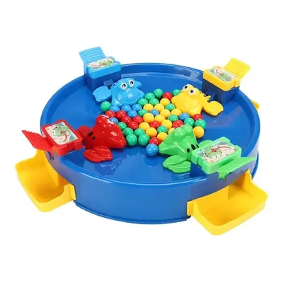 Multiplayer Frog Swallowing Bead Game - Interactive Tabletop Toy