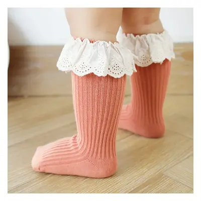 Baby / Toddler Lace Ruffled Antiskid Middle Socks