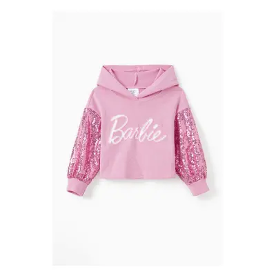 Barbie Outfit Mommy And Me 1pc Cotton Knited Logo Embroidered Sequin Long-sleeve Hoodies