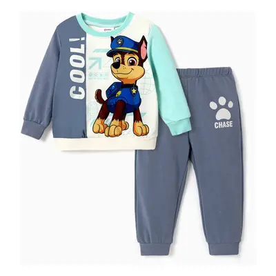 PAW Patrol Toddler Boy/Girl Chase/Skye Contrasting Color Stitching Top and Pants Suit