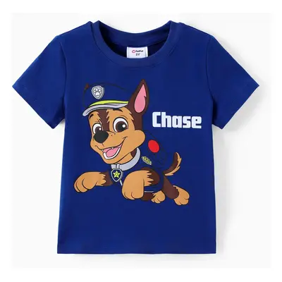 PAW Patrol Toddler Girl/Boy 94% Skye Chase Rubble Marshall Cotton Short-sleeve Tee