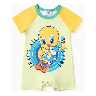 Looney Tunes Baby Boys/Girls 1pc Character Print Short-sleeve Romper