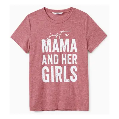 Mommy and Me Short-sleeve Letter Print Tee