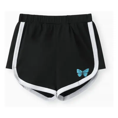 Toddler Girl Butterfly Print Shorts