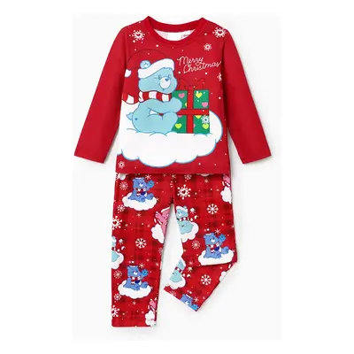 Care Bears Christmas Family Matching Snowflake Print Pajamas Sets (Flame Resistant)