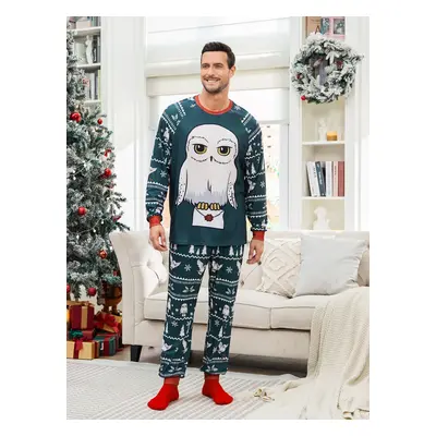 Harry Potter Family matching Christmas Owl Pattern Pajama Set (Flame Resistant)