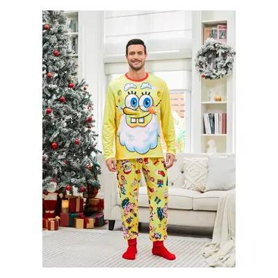 SpongeBob SquarePants Family matching Christmas Print Pajamas Set(Flame Resistant)