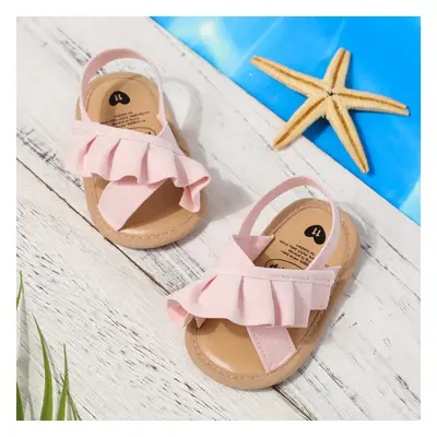 Baby Ruffle Sweet Solid Toddler Sandals