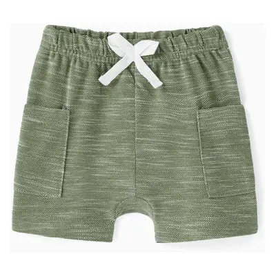 Baby Boy Solid Patch Pocket Shorts