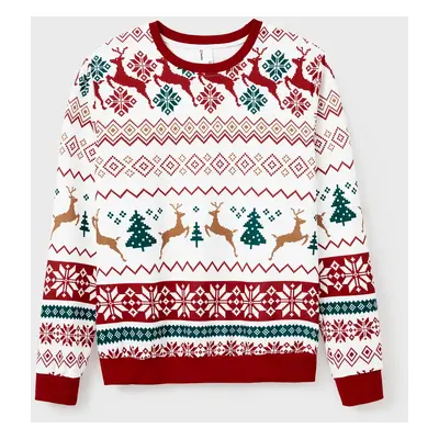 Christmas Sweatshirt Allover Pattern Reindeer Outfits Matching for Family