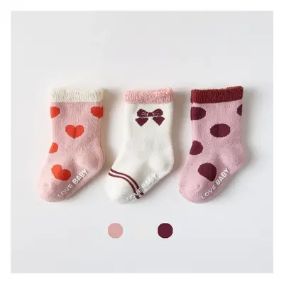 3-pack Baby/toddler Comfortable towel socks