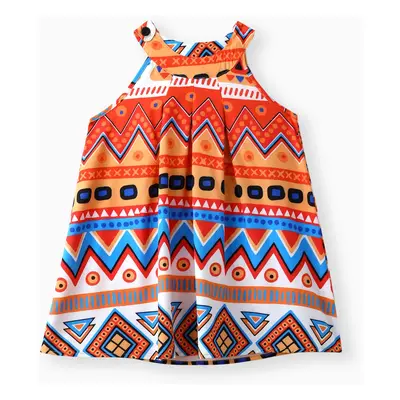 Toddler Girl Exotic Boho Sleeveless Halter Dress