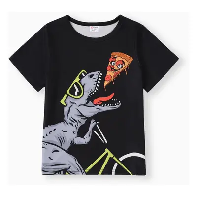 Kid Boy Animal Dinosaur Print Short-sleeve Tee