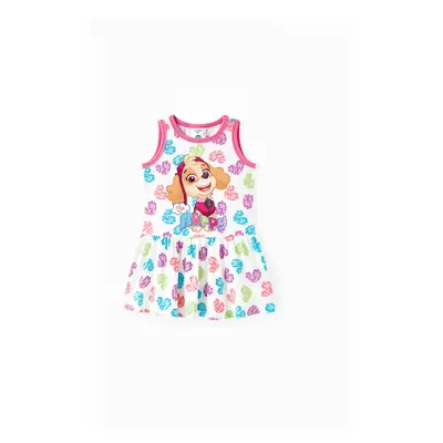 PAW Patrol Toddler Girl Skye Heart Print Naia/Cotton Sleeveless Dress