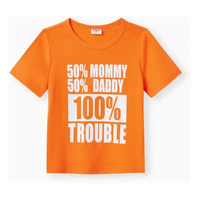 Toddler Boy Casual Letter Print Short-sleeve Tee