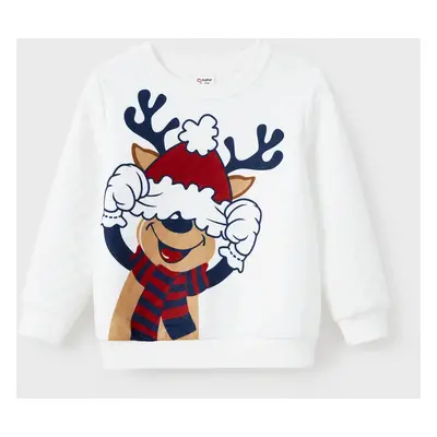 Christmas Family Matching Fun Quirky Reindeer Graphic Tops