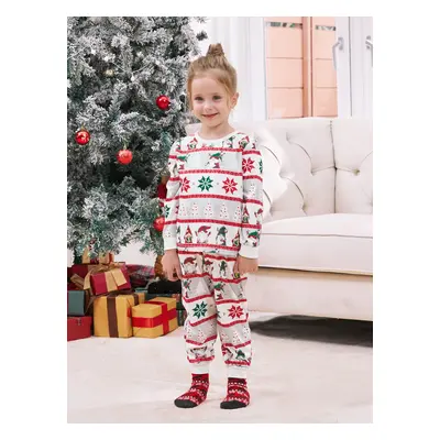 Christmas Pajamas Matching Outfits Allover Pattern Gnome PJs Sets