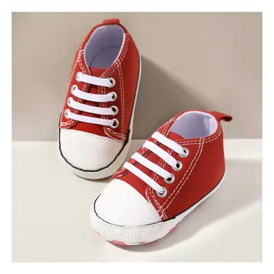 Baby / Toddler Simple Solid Lace Up Prewalker Shoes