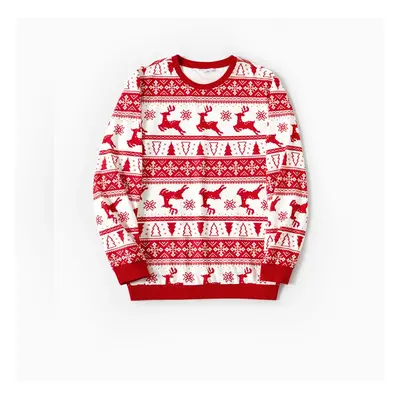 Christmas Family Matching Reindeer All-over Print Long-sleeve Tops