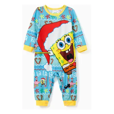 SpongeBob SquarePants Family matching Christmas Print Pajamas Set(Flame Resistant)