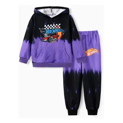 Hot Wheel Kid Boy 2pcs Race Car Tye-die Hoodie And Pants Set