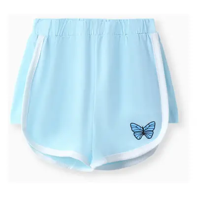 Toddler Girl Butterfly Print Shorts