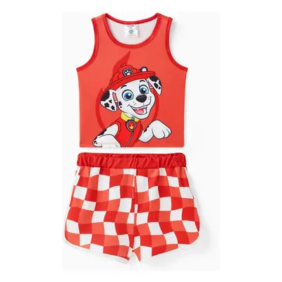 PAW Patrol 2pcs Toddler Boys/Girls Sporty Character Plaid Set