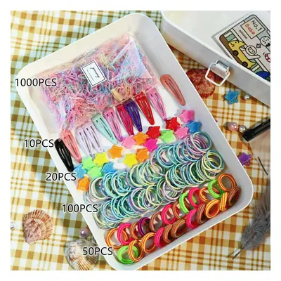 1180-pack Multi-Style Hair Ties and Hair Clips Hair Accessory Sets for Girls