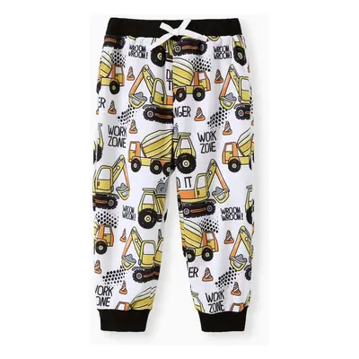 Toddler Boy Vehicle Print Casual Pants