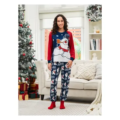 Frosty The Snowman Pajamas - Matching Christmas PJs (Red Raglan Sleeve)