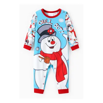 Frosty The Snowman Family Matching Christmas Snowman Pattern Pajama Set