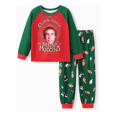 ELF Family Matching Christmas Character Print Pajamas Sets (Flame Resistant)