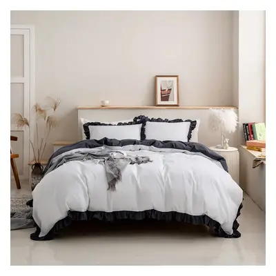 2/3pcs Soft and Comfortable Solid Color Bedding Set,including Duvet Cover and Pillowcases