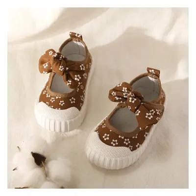 Toddler/Kids Girl Casual 3D Hyper-Tactile Bowtie Floral Shoes