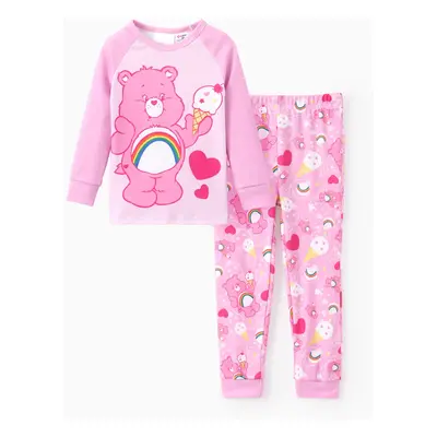 Care Bear Toddler Boy/Girl 2pcs Character Fun Allover Printed Snug-Fitting Pajamas Set