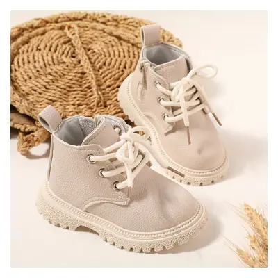 Toddler Plain Lace Up Front Boots