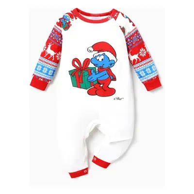 The Smurfs Family Matching Graphic Long-sleeve Pajamas(Flame Resistant)