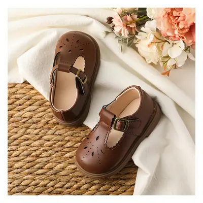 Toddler/Kids Girl Casual Velcro Hollow Out Leather Shoes