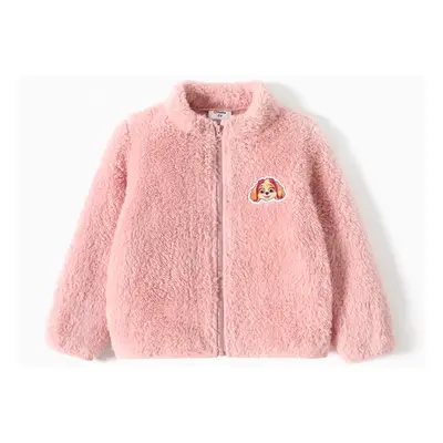 PAW Patrol Toddler Girl/Boy Chase/Marshall/Skye Patch Embroidered Fuzzy Fleece Jacket