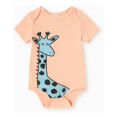 Baby Boy/Girl Childlike Giraffe/Lion/Crocodile Pattern Romper