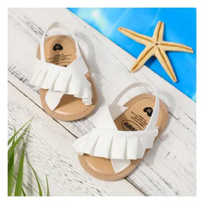 Baby Ruffle Sweet Solid Toddler Sandals