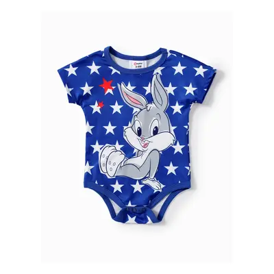 Looney Tunes Baby Girls/Boys Independence Day 1pc Character Star Print Onesie