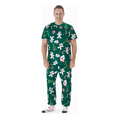 Christmas Family Matching Theme Print Short-sleeve Pajamas Sets