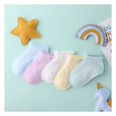 5-pack Baby/toddler/kids Casual Summer Breathable Mesh Socks