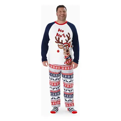 Christmas Family Matching Cute Reindeer Print Pajamas Sets