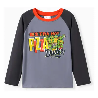 Teenage Mutant Ninja Turtle Kid Boy 1pc Cotton Character Print Colorblock T-Shirt