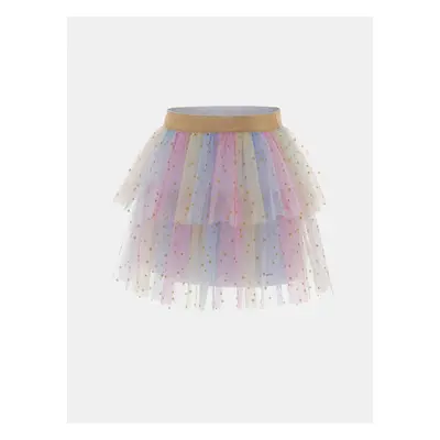 Go-Glow Light Up Colorful Skirt with Star Glitter Including Controller (Built-In Battery)