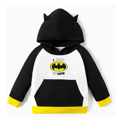 Batman Baby Boy Classic Logo Hooded Sweatshirt and Bodysuit and Pants