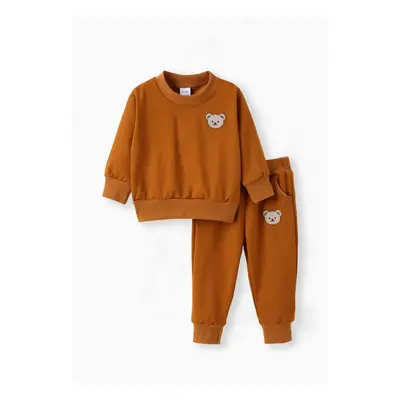 Baby/Toddler Girl/Boy Clothes 2pcs Bear Style Sweatshirt and Pants Set